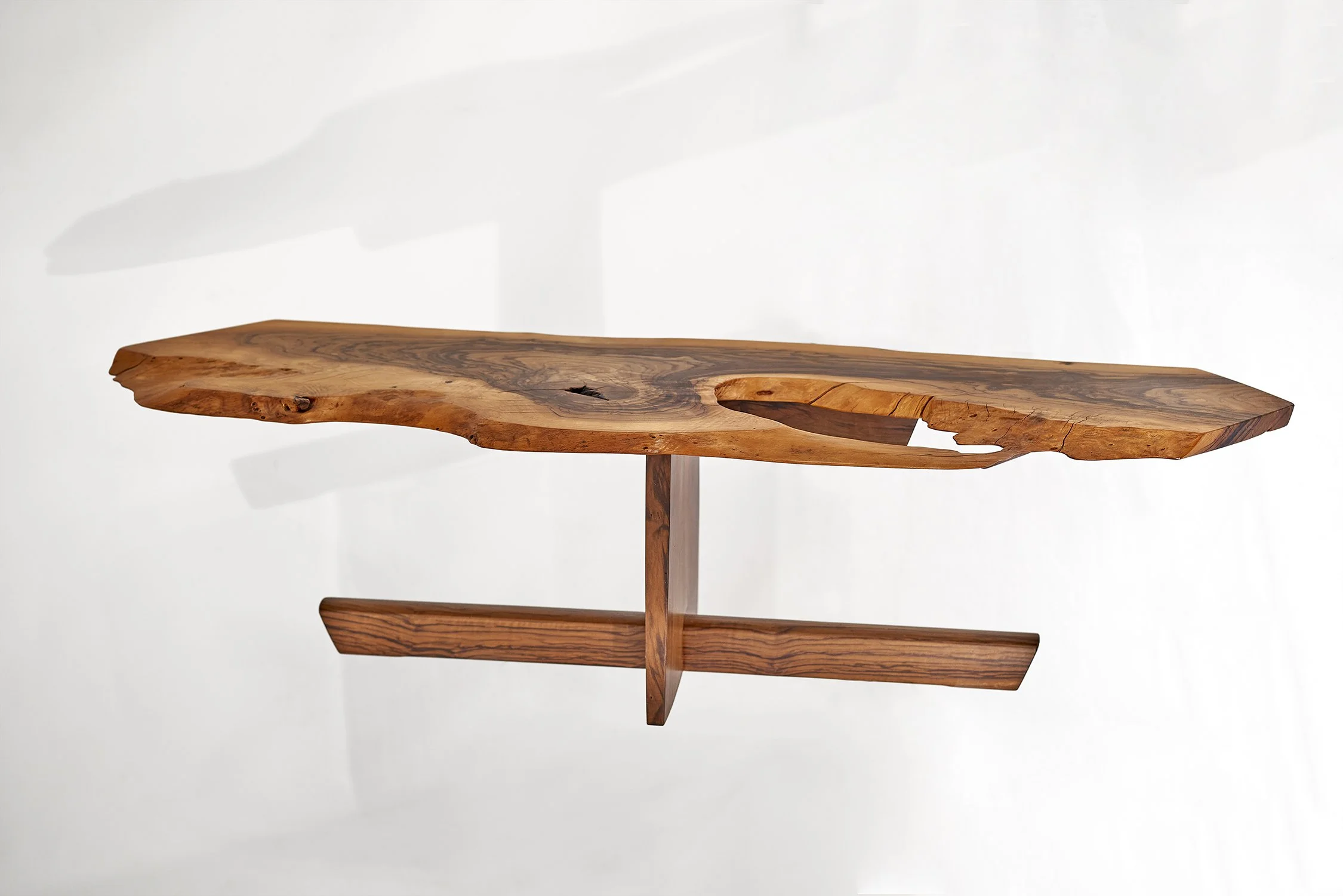 George Nakashima Coffee Table in Rare Italian Olive Wood with